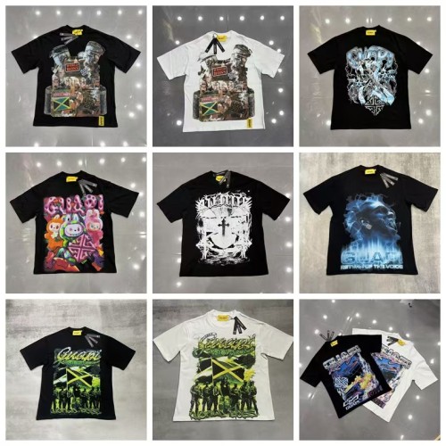 Unisex Loose Fit  With White Ink Direct Injection Print  T-shirt 10 colors 29069139