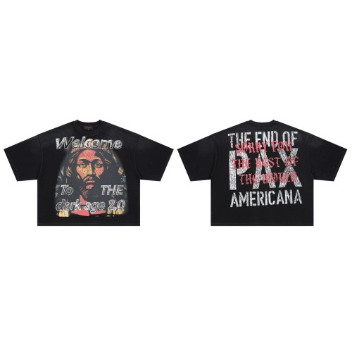 Dark Ages 2.0 Figure Rhinestone Print Washed Tee 29069409