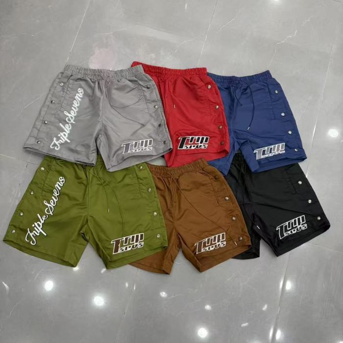 Y2K Workwear Set with Cuban Collar Shirt & Side Snap Shorts 6 colors 29069173