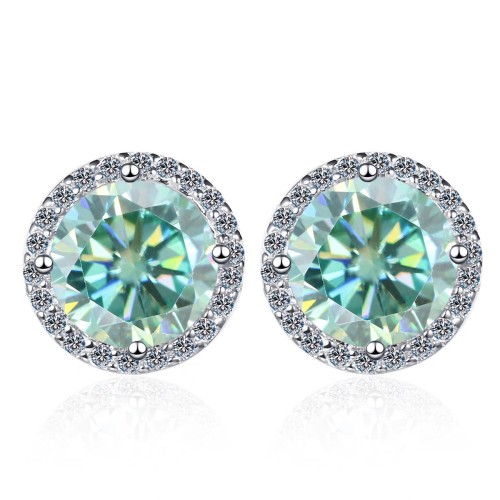 Eight Hearts and Eight Arrows Moissanite Sunflower Full-Diamond Earrings 29069329