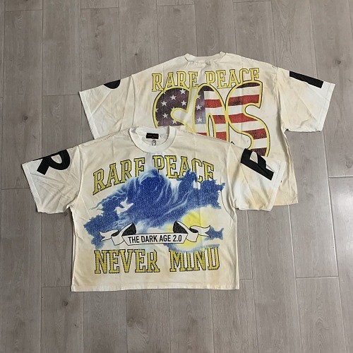 Ghost Reaper Flag Rhinestone Print Washed Tee 2 colors 29069155