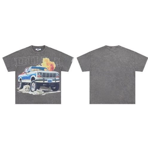 Pikachu Fire Cloud Rhinestone Print Washed Tee 29069150