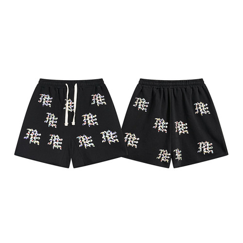 American-style heavy-duty rhinestone-decorated traditional Chinese style five-inch pants 2 colors 29068982