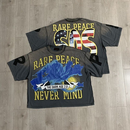 Ghost Reaper Flag Rhinestone Print Washed Tee 2 colors 29069155