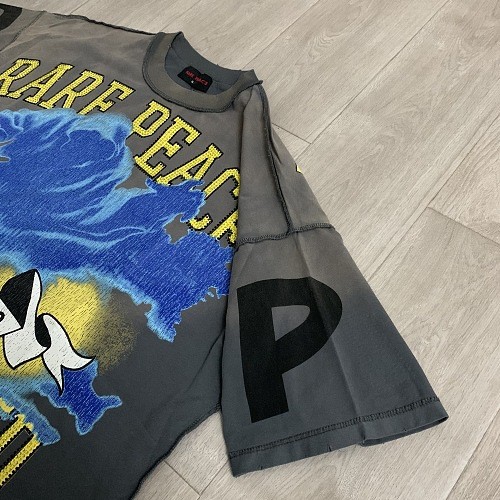 Ghost Reaper Flag Rhinestone Print Washed Tee 2 colors 29069155