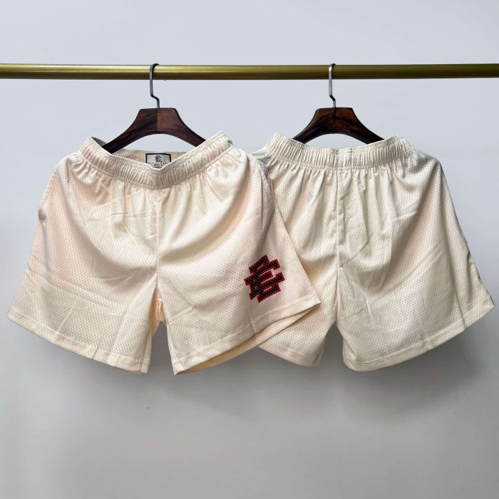 1:1 quality version Light Base Dual-Color Logo Mesh Shorts 6 colors 29077535