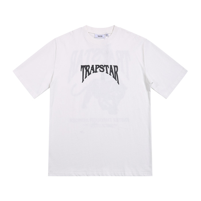 Streetwear Tee with Monochrome Lion Print & Trapstar Gothic Logo T-Shirt 2 colors 29077444