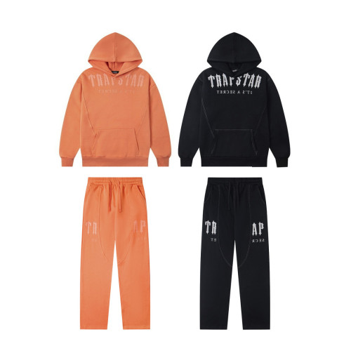 Letter Logo High Street Fleece Lined Hoodie & Pants Set 2 colors 29077548