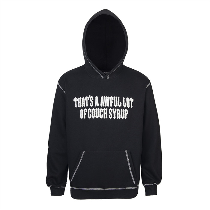 Letter Towel Embroidery Foam Print Hoodie & Pants Set 2 colors 29077530