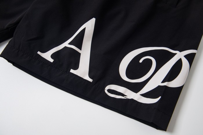 Unisex Loose Streetwear Colorful Gothic Letter Print & Drawstring Waist Shorts 3 colors 29077468