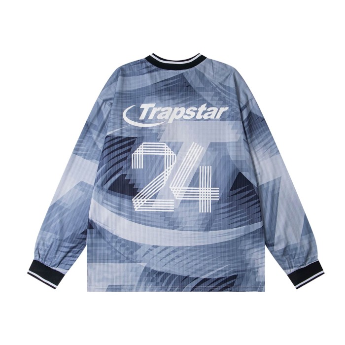 Oversized Y2K Trapstar Soccer Jersey Gradient  24  Back Print Long Sleeve T-Shirt 3 colors 29077586