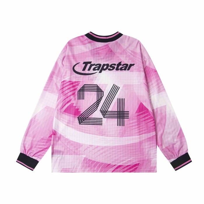 Oversized Y2K Trapstar Soccer Jersey Gradient  24  Back Print Long Sleeve T-Shirt 3 colors 29077586