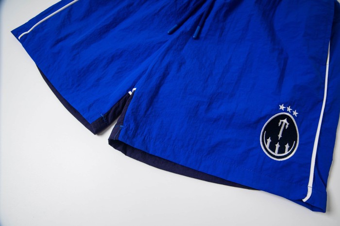 Color Block Logo Loose Casual Quick Dry Drawstring Five-point Shorts 3 colors 29077478