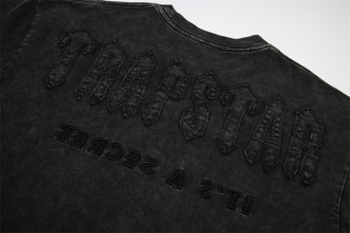 Oversized Retro Washed Streetwear Tee with Subtle  T  Logo Embroidery T-Shirt 3 colors 29077365