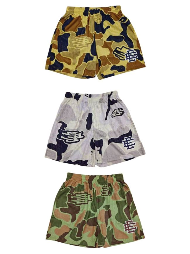 1:1 quality version Mirror Distorted EE Camouflage Mesh Shorts 3 colors 29077475