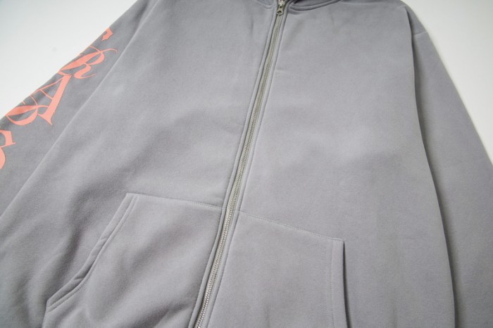 Arm Printed Letter Logo High Street Loose Fleece Hoodie & Pants Set 2 colors 29077507