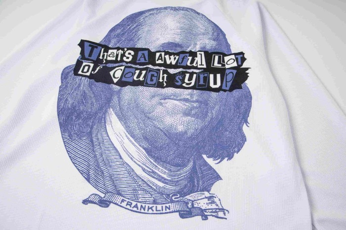 Oversized Edgy Streetwear Retro Banknote Print Long Sleeve T-Shirt 2 colors 29077613