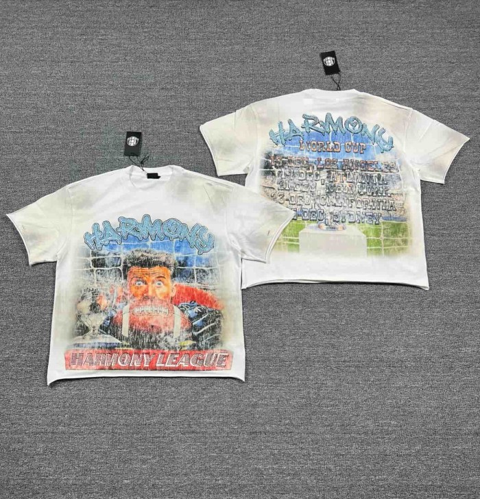 Football Goalkeeper Portrait Rhinestone Print Washed Tee 29077657