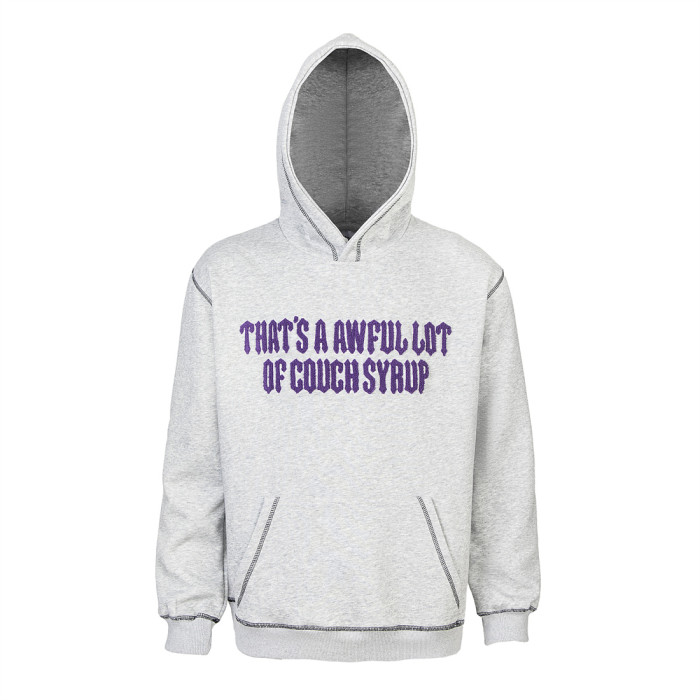 Letter Towel Embroidery Foam Print Hoodie & Pants Set 2 colors 29077530