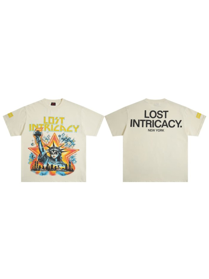 American-style neon retro city-exclusive daily commuting short-sleeved shirt 29077330
