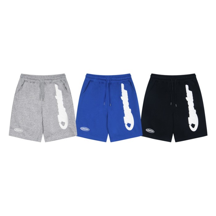 Loose Streetwear Sweat 3D Raised Logo Print & Drawstring Waist 3 colors Shorts 29077481