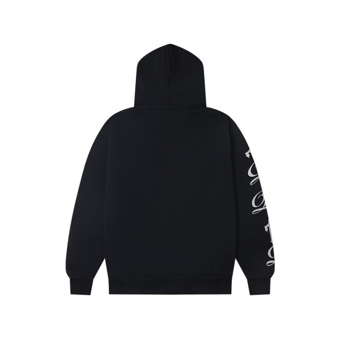 Arm Printed Letter Logo High Street Loose Fleece Hoodie & Pants Set 2 colors 29077507