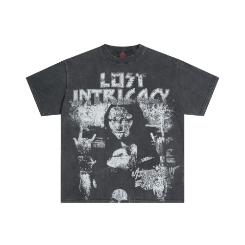American-style hardcore rebellious dark daily commuting shirt 29077307