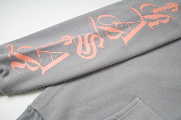 Arm Printed Letter Logo High Street Loose Fleece Hoodie & Pants Set 2 colors 29077507