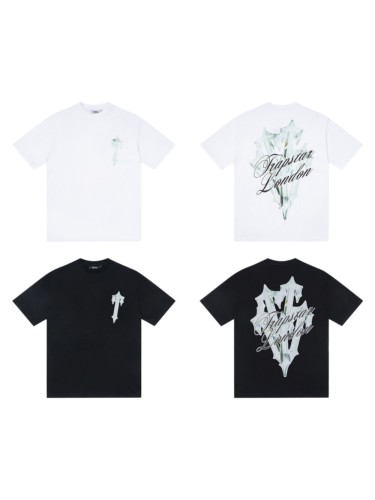 Fit Urban Streetwear 3D Chrome Effect Logo Print T-shirt 2 colors 29077791