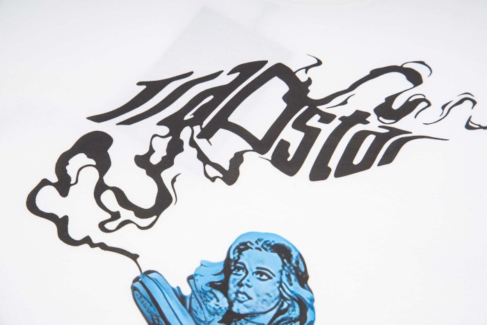 High Street Style T-Shirt with Trapstar Smoke Logo & Comic Gun Girl  Print T-Shirt 2 colors 29077351