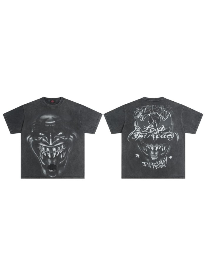 American-style hardcore dark vintage daily commuting short-sleeved shirt 29077331