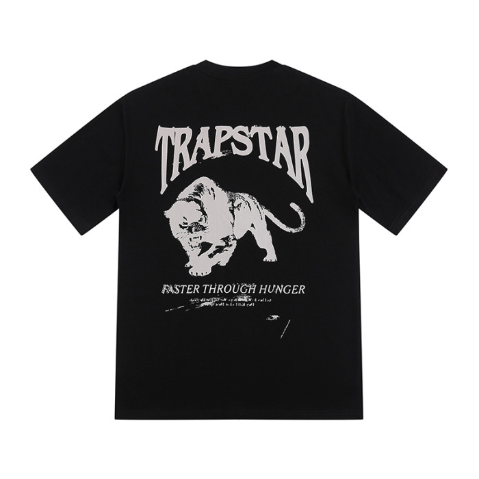 Streetwear Tee with Monochrome Lion Print & Trapstar Gothic Logo T-Shirt 2 colors 29077444