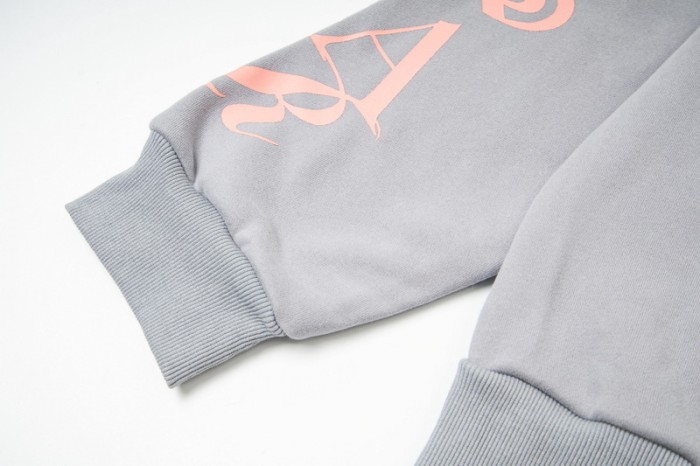 Arm Printed Letter Logo High Street Loose Fleece Hoodie & Pants Set 2 colors 29077507