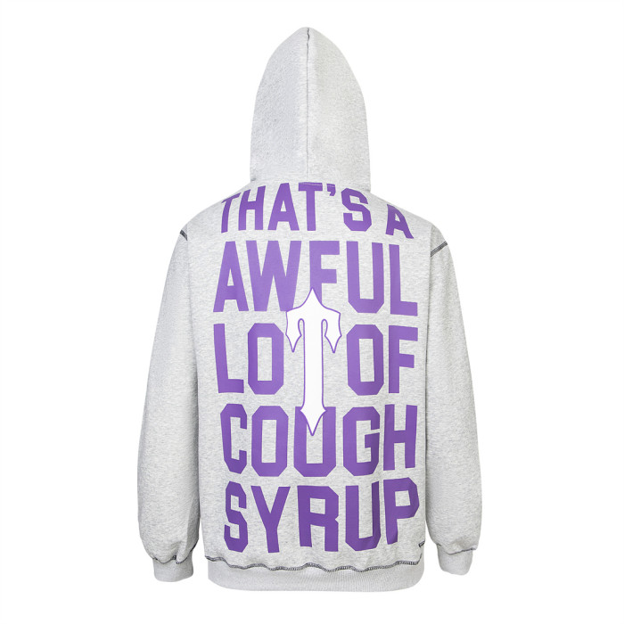 Letter Towel Embroidery Foam Print Hoodie & Pants Set 2 colors 29077530
