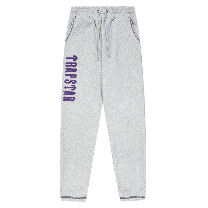 Letter Towel Embroidery Foam Print Hoodie & Pants Set 2 colors 29077530
