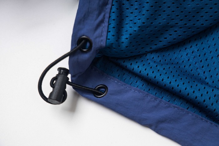 Lightweight Nylon Windbreaker with Reflective Piping & Elastic Cuffs Jacket 29077486