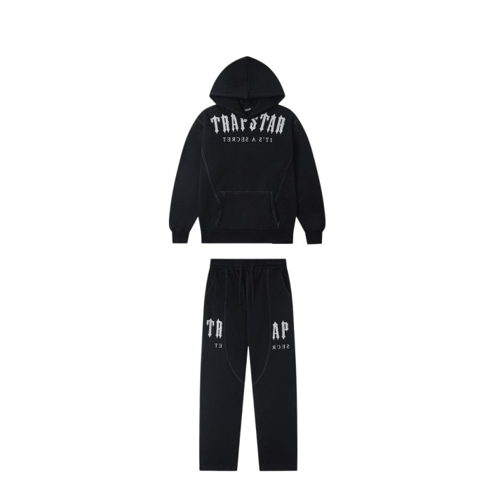 Letter Logo High Street Fleece Lined Hoodie & Pants Set 2 colors 29077548