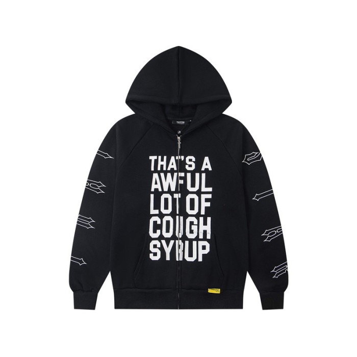 American Street Style Fleece Letter Print And Sleeve Embroidery Lined Hoodie 2 colors 29077743