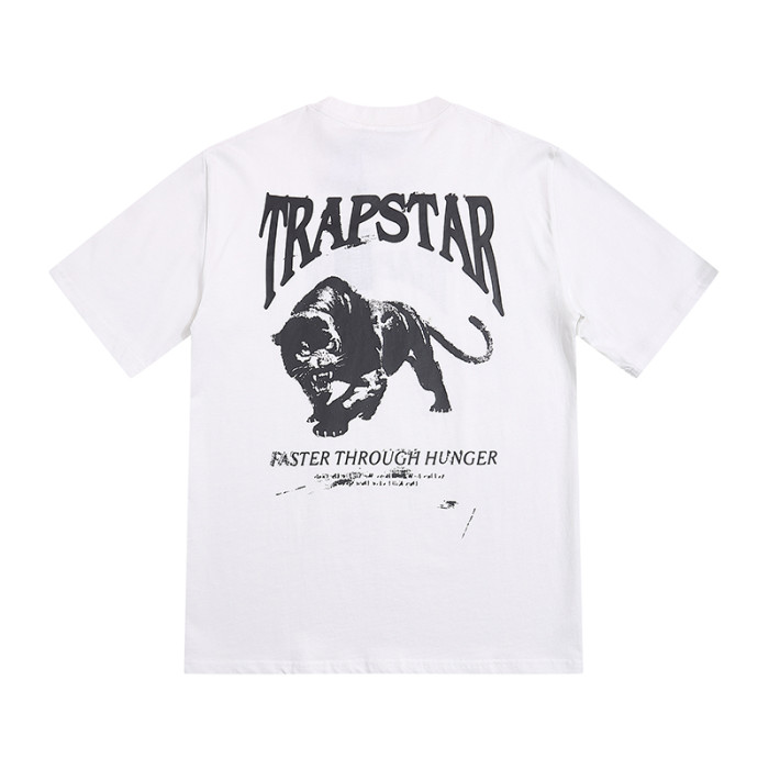 Streetwear Tee with Monochrome Lion Print & Trapstar Gothic Logo T-Shirt 2 colors 29077444