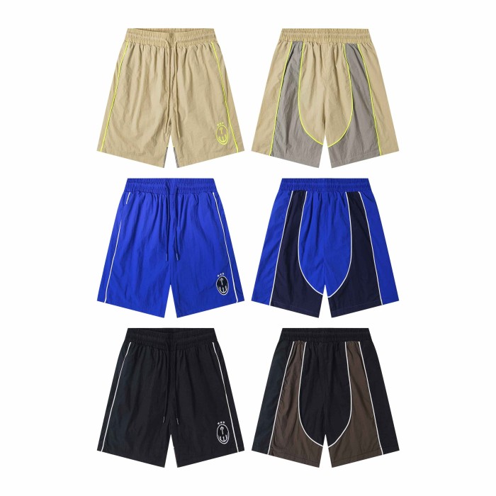 Color Block Logo Loose Casual Quick Dry Drawstring Five-point Shorts 3 colors 29077478