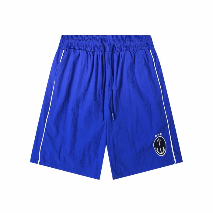 Color Block Logo Loose Casual Quick Dry Drawstring Five-point Shorts 3 colors 29077478