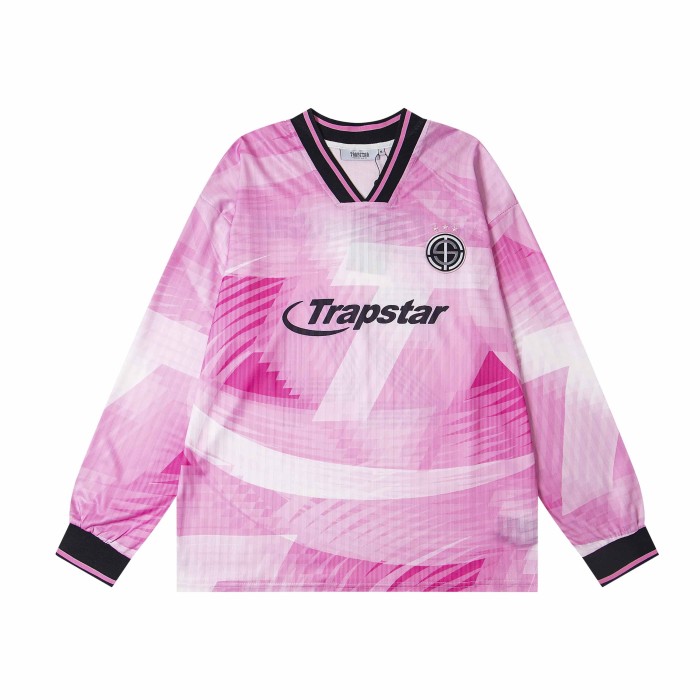 Oversized Y2K Trapstar Soccer Jersey Gradient  24  Back Print Long Sleeve T-Shirt 3 colors 29077586