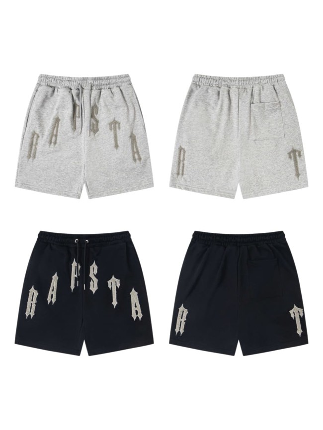 Letter Towel Embroidery Logo Loose Casual Drawstring Shorts 2 colors 29077463
