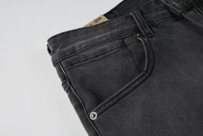 1:1 quality version Charcoal Vintage Cat Whisker Slim Fit Jeans 29080462