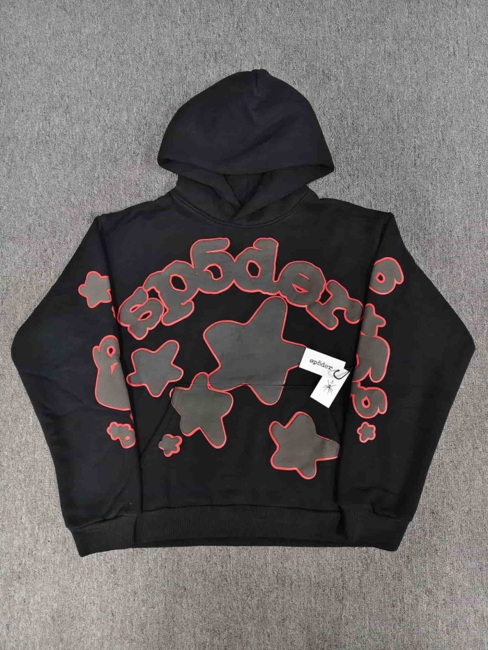Spider Web Logo Foam Print Hoodie 84 colors 29079913