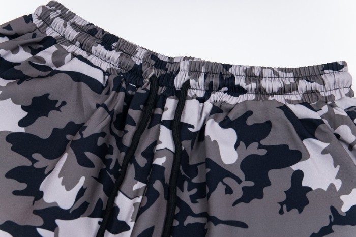 American Street Style Trapstar Camo Print Elastic Waist Shorts 2 colors 29080679
