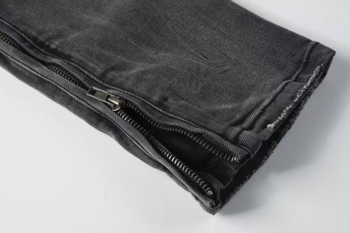 1:1 quality version Charcoal Vintage Cat Whisker Slim Fit Jeans 29080462