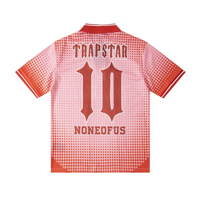 Oversized American Street Style Halftone Portrait Printed Polo Jersey T-Shirt 2 colors 29080780