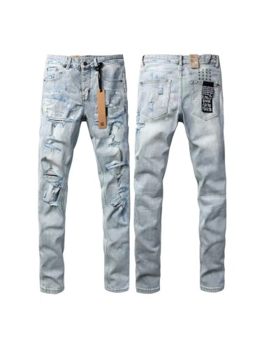 1:1 quality version Heavy Abraded Tight Ripped Jeans 29080463
