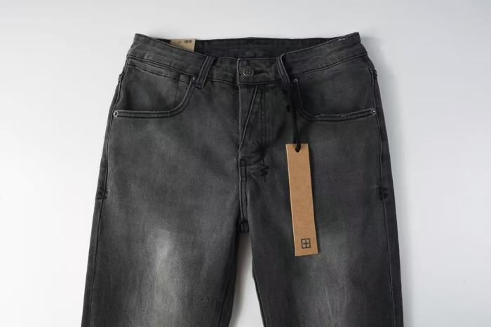 1:1 quality version Charcoal Vintage Cat Whisker Slim Fit Jeans 29080462